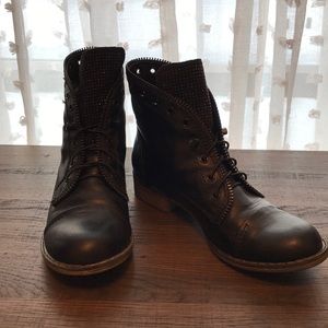 Black “combat” boots